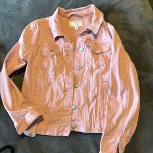 Light pink time and true denim Jacket